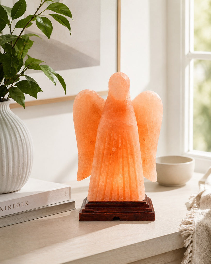 Angel Salt Lamp detail