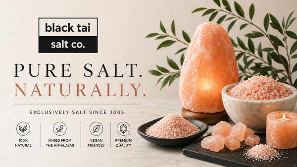Black Tai Salt Co.'s ( Food Grade)Finely Ground Himalayan Salt No Additives, Vegan 10 LBS