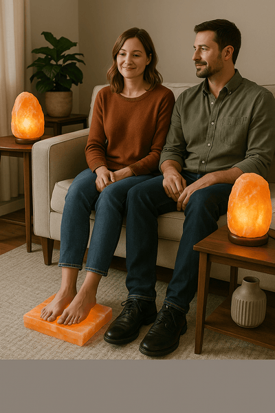 Himalayan Salt Lamp 9 - 11 lbs - Black Tai Salt Co.