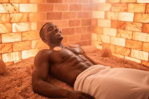 Himalayan Salt Sauna 8' x 4' Surface Area - 35 Sq feet - Black Tai Salt Co.