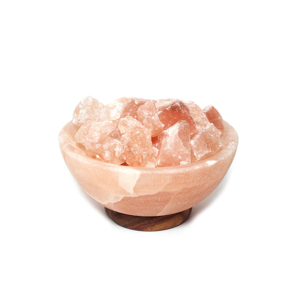 Himalayan Salt Lamp Abundance Bowl Salt Lamp 8" - Black Tai Salt Co.