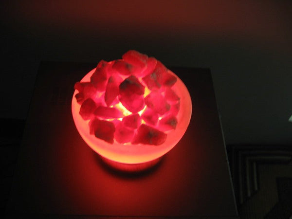 Himalayan Salt Lamp Abundance Bowl Salt Lamp 8" - Black Tai Salt Co.