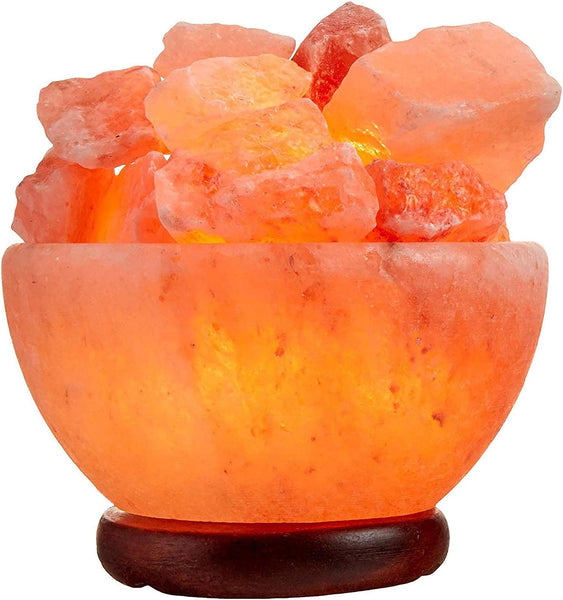 Himalayan Salt Lamp Abundance Bowl Salt Lamp 8" - Black Tai Salt Co.