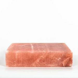 HIMALAYAN SALT PLATE 8" x 8" x 2" - Guaranteed Authentic - - Black Tai Salt Co.