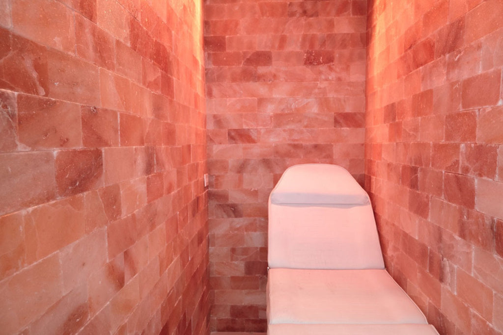 Himalayan Salt Room 8' x 8' Surface Area - 4"x8"x2" - Black Tai Salt Co.