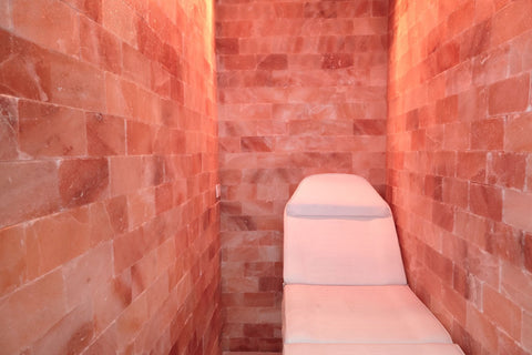 Himalayan Salt Room 8' x 8' Surface Area - 4"x8"x2" - Black Tai Salt Co.